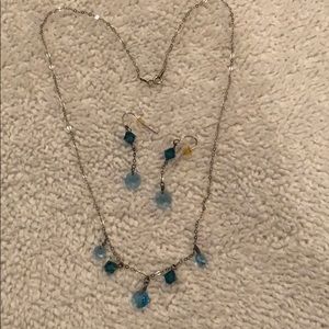Necklace and earrings